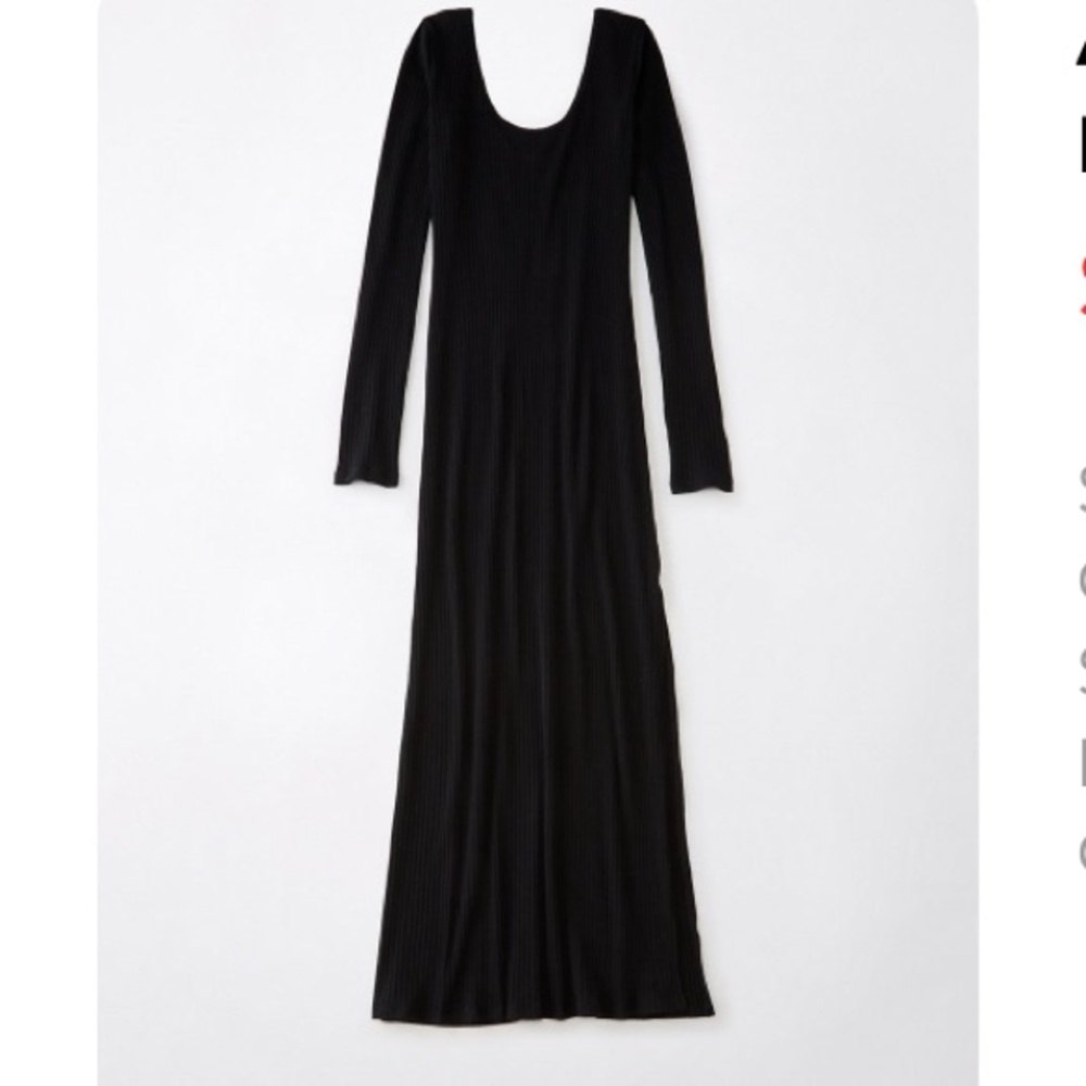 American Eagle Long Sleeve Knit Midi Dress